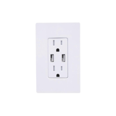 TOMACORRIENTE CON USB DUPLEX 15A TOMACORRIENTE CON USB DUPLEX 15A