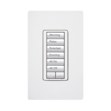 Teclado hibrido seetouch, 6 botones, 2 botones subir/bajar, intensidad 120V/450W, color blanco.