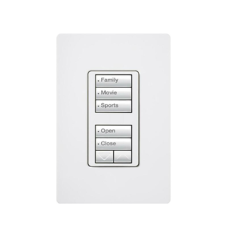 Teclado seetouch 5 botones, 2 botones subir/bajar, programe escenas diferentes en cada botón.