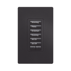 Teclado hibrido seetouch, 6 botones, 2 botones subir/bajar, intensidad 120V/450W, color blanco.