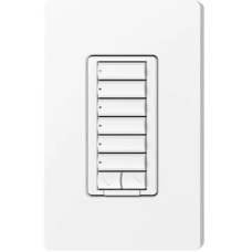 Teclado de Pared RadioRA 2 / Control de Luces y Cortinas / Botones Retroiluminados / Compatible con RF e IR / Configuración Flexible / Montaje en Pared / Diseño Elegante