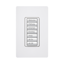 (RadioRA2) Teclado seetouch 7 botones, programe escenas diferentes en cada botón.