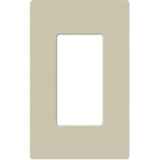 Placa de pared 1 espacio, para atenuador (dimmer), apagador ó control remoto inalámbrico LUTRON.