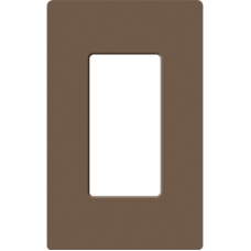 Placa de pared 1 espacio, para atenuador (dimmer), apagador ó control remoto inalámbrico LUTRON.