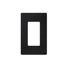 Tapa Color Negro Satin para interruptor o dimmer Lutron, 1 gang, limpio y moderno