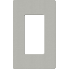 Placa de pared 1 espacio, para atenuador (dimmer), apagador ó control remoto inalámbrico LUTRON.