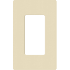 Placa de pared 1 espacio, para atenuador (dimmer), apagador ó control remoto inalámbrico LUTRON.