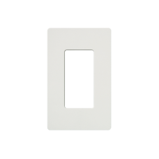 Tapa Color Blanco Satin para interruptor o dimmer Lutron, 1 gang, limpio y moderno