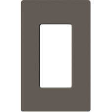 Placa de pared 1 espacio, para atenuador (dimmer), apagador ó control remoto inalámbrico LUTRON.