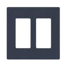Tapa Color Deap Sea  Satin para interruptor o dimmer Lutron, 2 gang, limpio y moderno