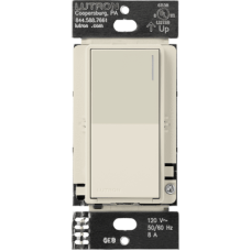 Placa de pared 1 espacio, para atenuador (dimmer), apagador ó control remoto inalámbrico LUTRON.