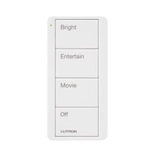 Control inalambrico PICO, 4 botones para con escenas ya predefinidas y grabado.