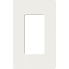 Placa de pared 1 espacio, para atenuador (dimmer), apagador ó control remoto inalámbrico LUTRON.