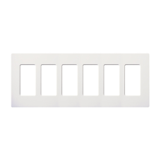 Placa 6 espacios pata dimmer o apagadores Lutron