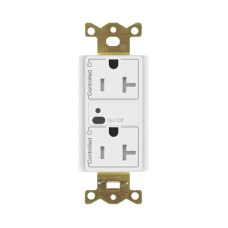 Receptáculo inalámbrico Lutron VIVE / 20 A, control inteligente en los 2 conectores.