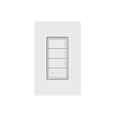 (RadioRa3) Botonera Sunnata Blanco 3 escenas y 2 botones subir/bajar para Radio RA3, programe escenas diferentes en cada botón.