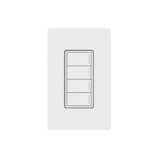 (RadioRa3) Botonera Sunnata Blanco 3 escenas y 2 botones subir/bajar para Radio RA3, programe escenas diferentes en cada botón.