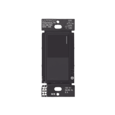 (RadioRA3) Apagador Auxiliar de pared, compañero de apagadores multilocación. Usar en 3 vías o escalera. Color negro.