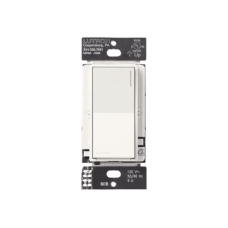 (RadioRA3) Apagador Auxiliar de pared, compañero de apagadores multilocación. Usar en 3 vías o escalera. Color blanco mate.