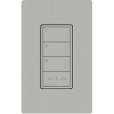 (RadioRa3) Botonera Sunnata Blanco 3 escenas y 2 botones subir/bajar para Radio RA3, programe escenas diferentes en cada botón.