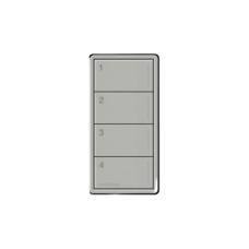 (RadioRa3) Botonera Sunnata Negro 4 escenas para Radio RA3, programe escenas diferentes en cada botón.