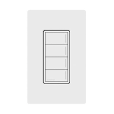 (RadioRa3) Botonera Sunnata Blanco 4 escenas, programe escenas diferentes en cada botón.