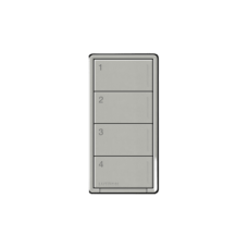 (RadioRa3) Botonera Sunnata Negro 3 escenas y 2 botones subir/bajar para Radio RA3, programe escenas diferentes en cada botón.