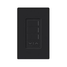 (RadioRa3) Botonera Sunnata Negro 3 escenas y 2 botones subir/bajar para Radio RA3, programe escenas diferentes en cada botón.