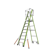 Escalera Fija de 8' (2.4m) de Fibra de Vidrio con Jaula y Peldaños de Aluminio. (SKU:19708-146). Escalera Fija de 8' (2.4m) de Fibra de Vidrio con Jaula y Peldaños de Aluminio. (SKU:19708-146).