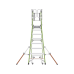 Escalera Fija de 8' (2.4m) de Fibra de Vidrio con Jaula y Peldaños de Aluminio. (SKU:19708-146).