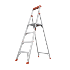 Escalera con 4 peldaños de 1.8 metros de aluminio.