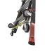 Escalera de Fibra de Vidrio  con Jaula de 8'-14' (2.44 - 4.27 m). Con Ajuste en Ruedas (RATCHET™ Leveler) (SKU:18515-817).