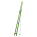 Escalera de Extensión de Aluminio + Fibra de Vidrio HYPERLITE de 10.9 m (36 ft)  /  Capacidad 300-375 lb (136-170 kg) / No. de Parte 17736.