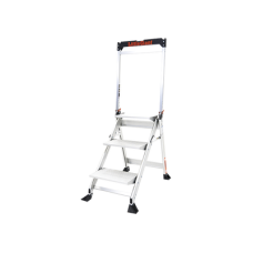 Escalera de Tijera con Punto de Apoyo Anti-caídas de 0.67 m (Nivel de Pie), con Peldaños JUMBO, (SKU 11903).