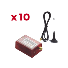 KIt de 10 Comunicadores de Alarma MN01LTEM con Antena 4GLTEM and 5G / Incluyen 2 Años de Cobertura / Aplicación Gratuita / Cero Configuración / Compatible Honeywell/DSC/CROW/PIMA