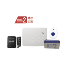 Kit de Panel de Alarma Híbrido 4G LTE con botón de Pánico y Detección de Caídas Inalámbrico, Incluye SIM con 2 años de Datos y APP Gratis