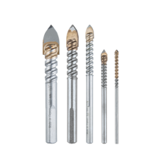 Juego de 5 brocas para vidrio de 1/8