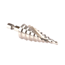 Broca escalonada espiral de hss 4-20 mm, zanco de 1/4