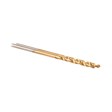 Broca de acero alta velocidad de 3/16” con recubrimiento de nitrito de titanio.