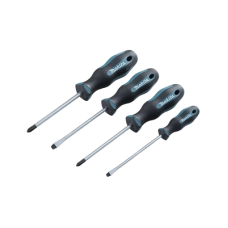 Juego de 4 Desarmadores, 2 de Punta Phillips y 2 de Punta Plana