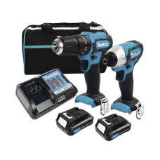 KIT (DHP482 ROTOM. + DTD152 ATORN.IMP.) LI-ION 2 BAT 1.5 AH Y CARG C/LUZ EST.LONA 18V