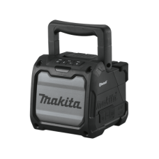 Bocina Negra Bluetooth con entrada USB, Auxiliar y Cargador, Funciona con Batería LXT de 18V o CXT de 12v (no inluidas)