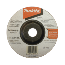 Disco abrasivo de desbaste para metal de 4 1/2 eje 7/8