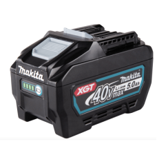 Batería LXT Litio-Ion de 40V 5.0 Ah, con indicador de nivel de carga.
