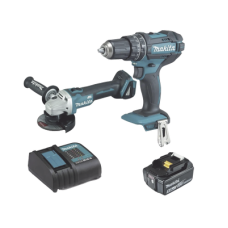 Kit, DHP482 Rotomartillo + DGA456 Mini Esmerilador, 1 Batería Li-Ion de 5.0 Ah y Cargador C/Luz de 18 Vcc.