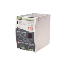 Fuente de Poder Industrial de 240W con Cargador de Baterías, salida 48Vcc, 5A, para montaje Riel Din