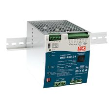 Fuente de Poder Industrial de 480W con Cargador de Baterías, salida 24Vcc, 20A, para montaje Riel Din