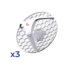 Paquete 3 (LHG 5) Cliente y PtP en 5 GHz 802.11 a/n, Antena Integrada de 24.5dBi, Hasta 316mW de Potencia. Paquete 3 (LHG 5) Cliente y PtP en 5 GHz 802.11 a/n, Antena Integrada de 24.5dBi, Hasta 316mW de Potencia.