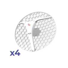(LHG XL 5 ac 4 Pack) CPE y PtP en 5GHz  802.11 a/n/ac con Antena de Rejilla de 27dBi. 