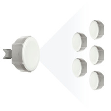 (SXT Sixpack) Enlace Completo Punto Multipunto en 5 GHz (4920-5920 MHz), Cuenta con 1 Punto de Acceso de 90°  y 5 CPE de Hasta 1260 mW